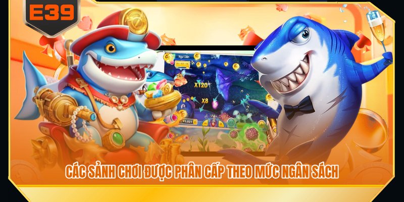 Các sảnh chơi được phân cấp theo mức ngân sách