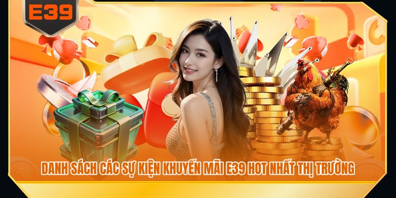 Danh sách các sự kiện khuyến mãi E39 hot nhất thị trường Danh sách các sự kiện khuyến mãi E39 hot nhất thị trường